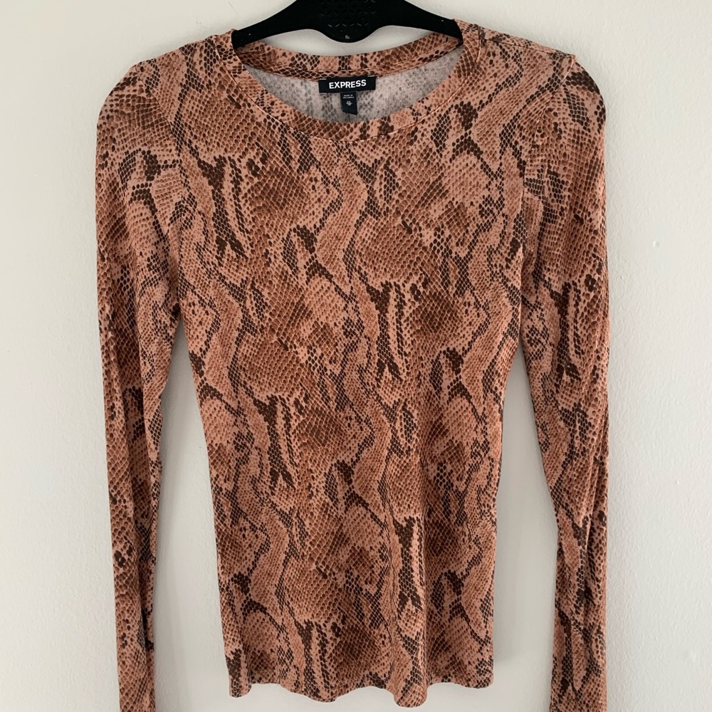 Snake print shirt from Express
